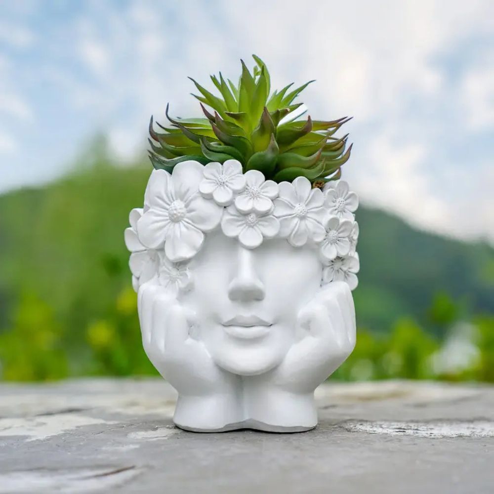 Resin Art Using Flowers - قطعة واحدة من أواني الزهور الإبداعية
