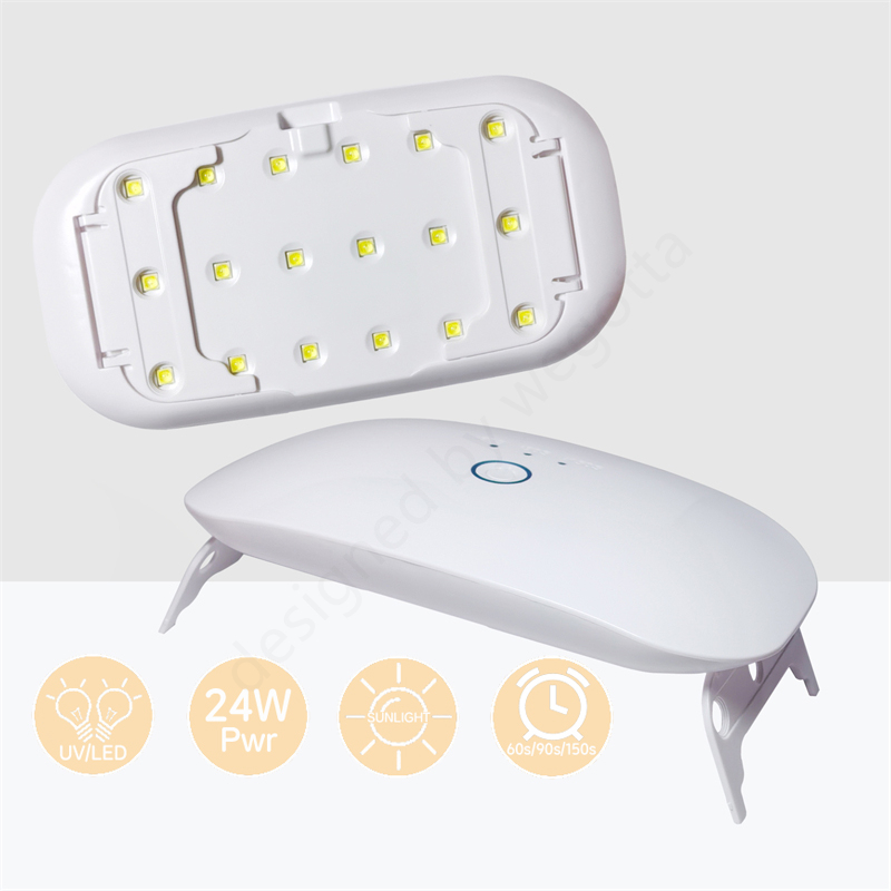 Uv Lamp Nail Resin - 24 واط USB قابلة للشحن الأشعة