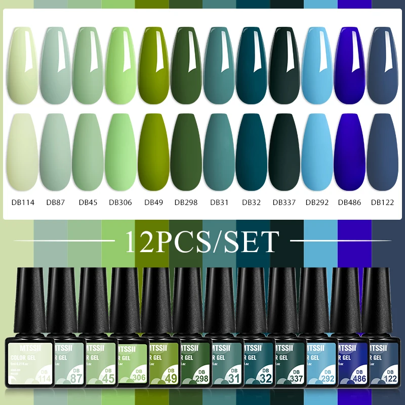 MTSSII 12 قطعة/المجموعة عارية  - مراجعة Uv Lamp Nail Resin وسعره