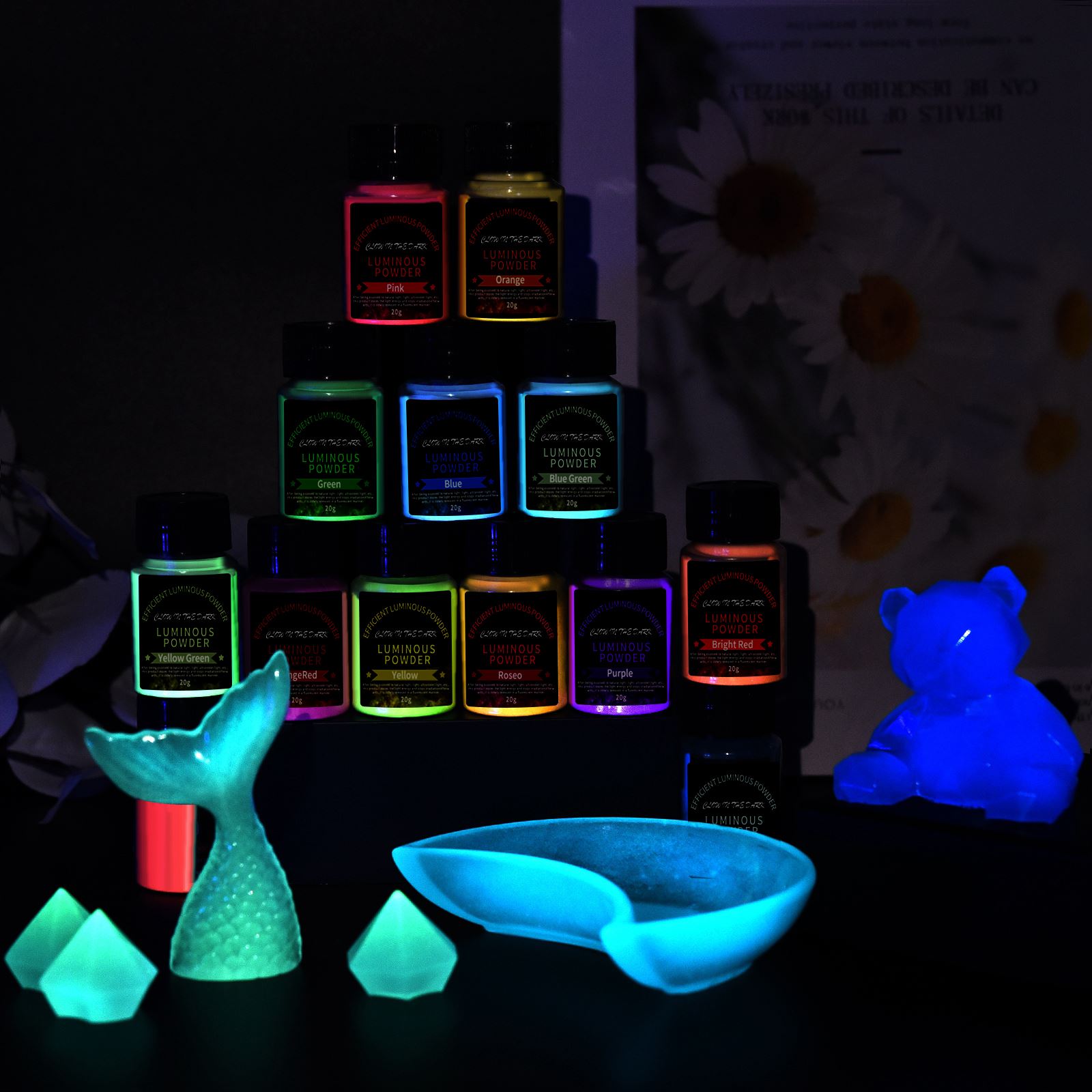 20 جرام طويلة الأمد مشرق مضيئة - مراجعة Resin Art Letters وسعره