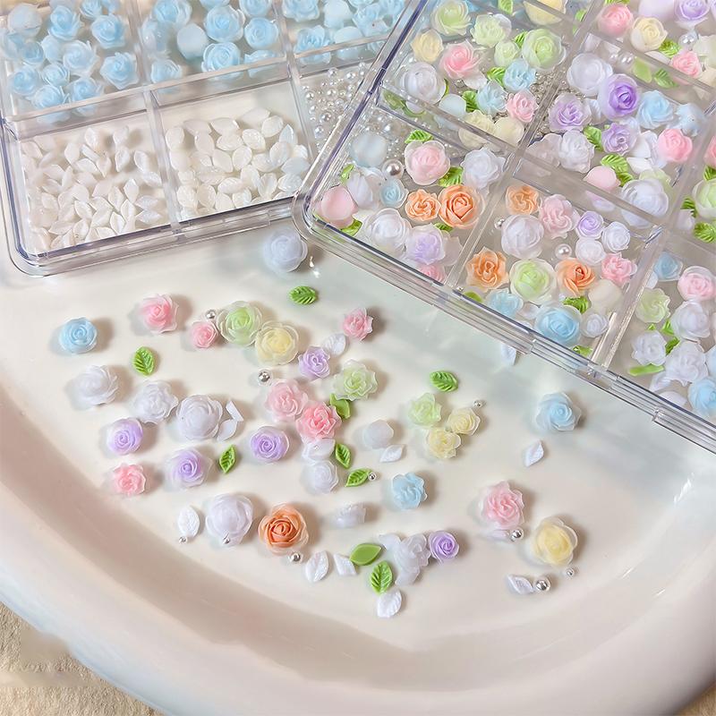طقم تزيين الأظافر ثلاثي الأبعا - مراجعة Resin Art Using Flowers وسعره