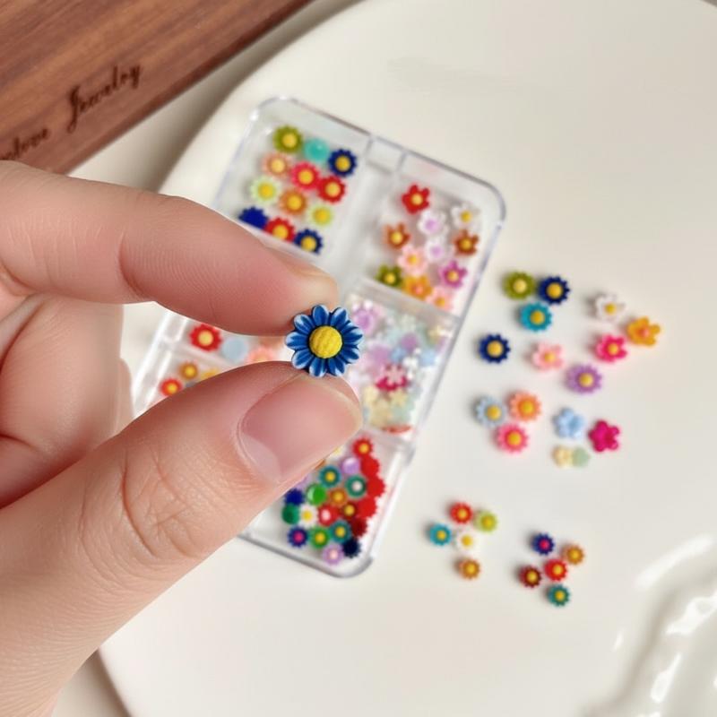 زينة أظافر صيفية ثلاثية الأبعا - مراجعة Resin Art Using Flowers وسعره
