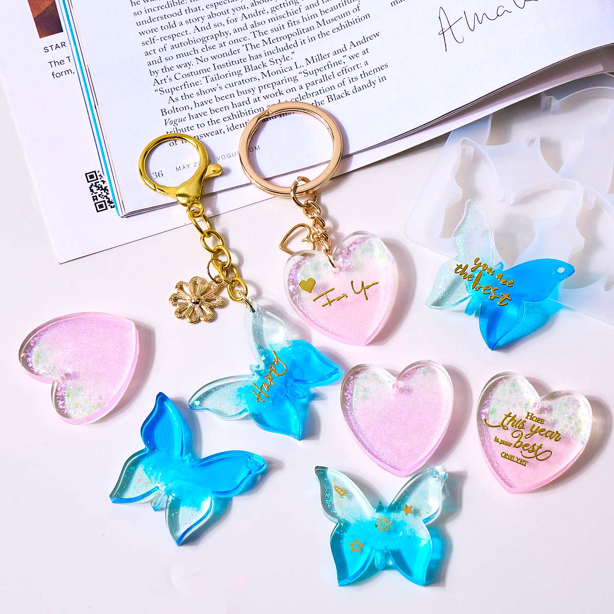 قالب سيليكون للأقراط بستة فتحا - مراجعة Resin Art Letters وسعره