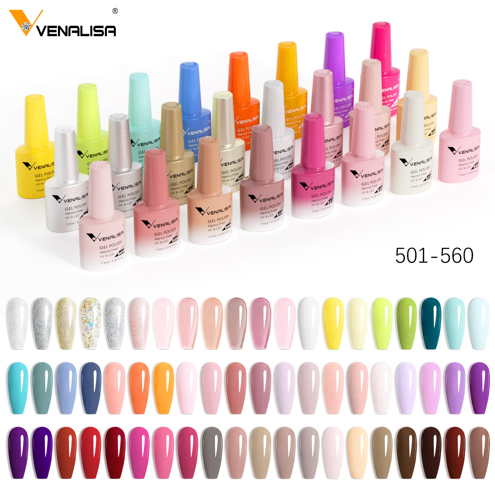 طلاء جل فاخر من VENALISA VIP5  - مراجعة Uv Lamp Nail Resin وسعره