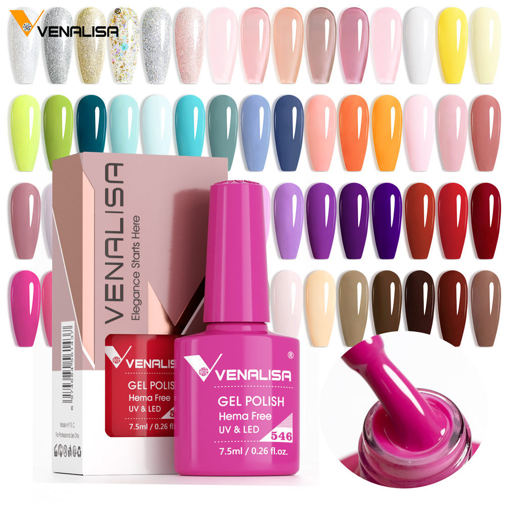 طلاء جل فاخر من VENALISA VIP5  - مراجعة Uv Lamp Nail Resin وسعره