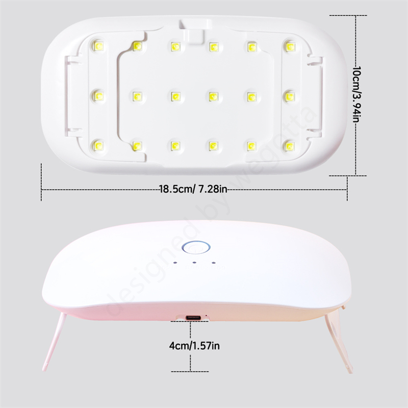 24 واط USB قابلة للشحن الأشعة  - مراجعة Uv Lamp Nail Resin وسعره
