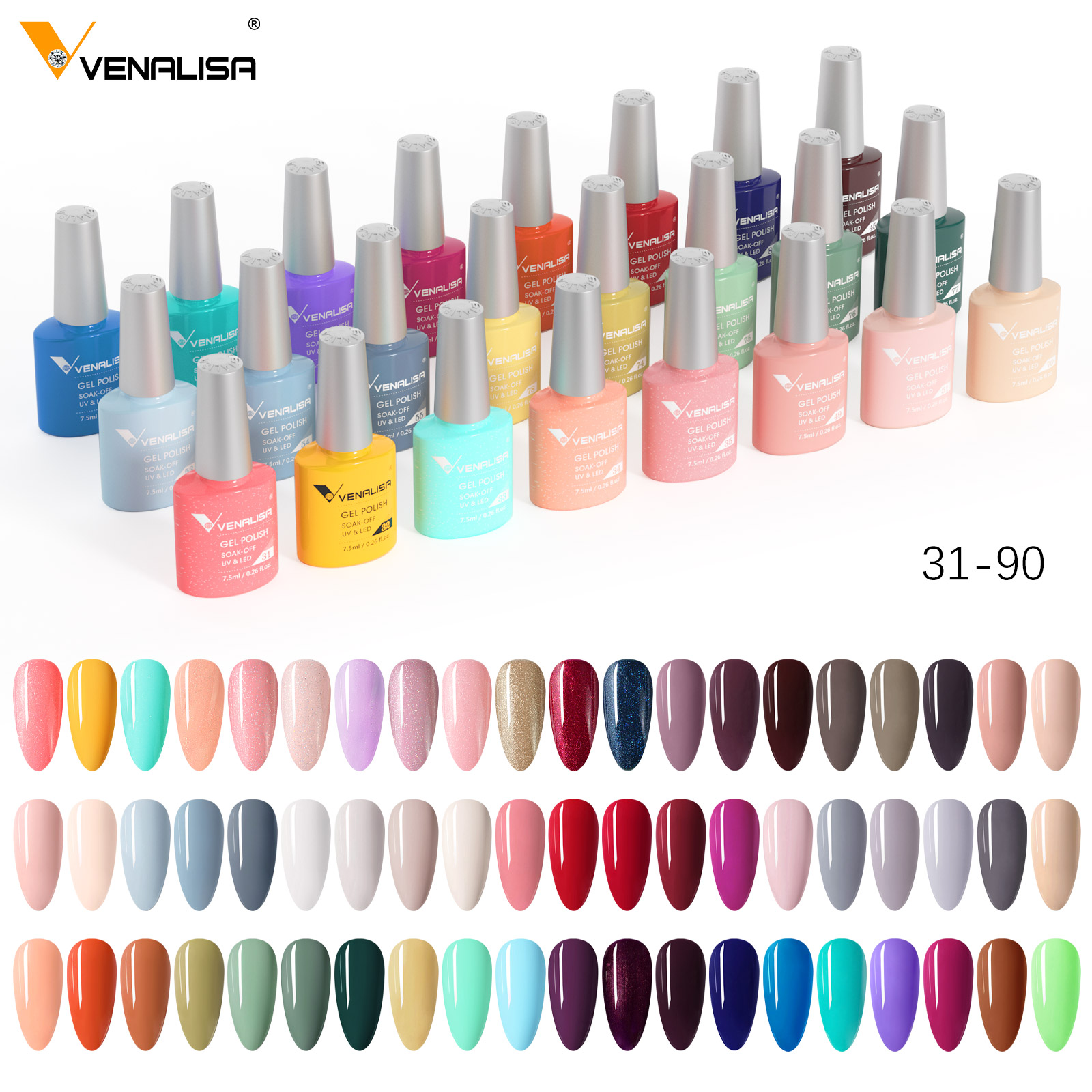 طلاء جل أظافر VENALISA 7.5 ملل - مراجعة Resin Art Training وسعره