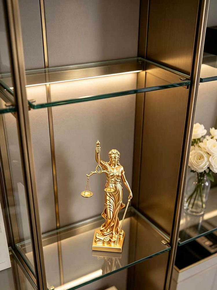 تمثال العدالة الذهبي الفاخر، م - مراجعة Resin Art For Anniversary Gift وسعره
