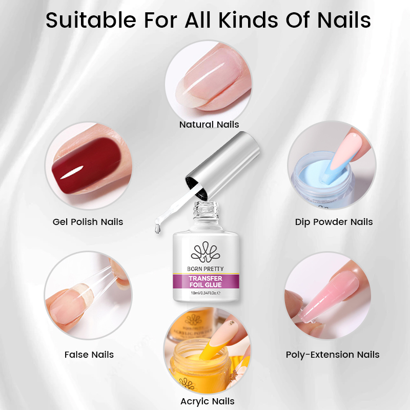 جل لاصق لرقائق الأظافر من BORN - مراجعة Uv Lamp Nail Resin وسعره